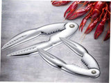 Set of 3 Plated Crab Leg Crackers Made from High-Grade Stainless Steel for Seafood Enthusiasts V1369-AZ3-W-21652