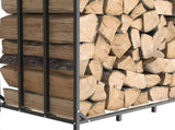 Metal Log Storage Shed Outdoor Firewood Rack Holder V178-66781