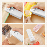 Mini Bag Sealer Heat Seal Tool, Upgraded 2 in 1 Rechargeable Portable Handheld Vacuum Food Sealer V1258-DP02-C-2514