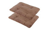 2Pcs Pet Blanket Self-Heating Bed Pad Cat Dog Self-Warming Cushion-Khaki M V1263-JX-7509-2