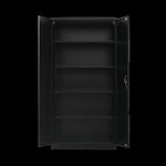 Two-Door Metal Cabinet Shelf Storage for Home Office Gym V63-844351