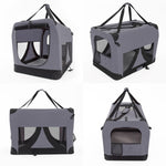 Portable Soft Dog Cage Crate Carrier XL GREY V274-PET-3002XL-GY