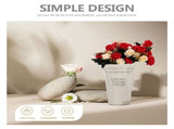 White Retro Iron Flower Pot Lightweight and Sturdy for Gardens V1370-AZ4-17113