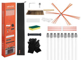 Chimney Sweep Kit, 9m Maximum Extendable Length Chimney Sweep, Chimneys Cleaning Kit with Bristle V952-YCSQSTJ30YC16NGOV001V0