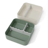 Monbento Flex - The 2 Compartment Lunch Box with Cutlery - Green Natural V398-MB-53010044