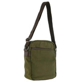 POLICE Wings Mens Canvas Crossbody Bag in Dark Olive V563-POL-36-DKOLIVE