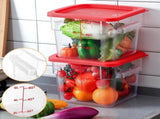 3 Sets 6 Qt Square Food Storage with Lids Dough Proofing Bucket Commercial Polycarbonate V1259-DP01-F-137