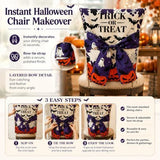 Halloween Dining Chair Slipcover Spooky Chair Back Stretchable Washable Chair Protective V1107-128-77374-E-4PACK