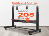 Rolling TV Stand, Mobile TV Cart for 55-100 Inch Screens, Height Adjustable Portable Monitor Stand V952-TYSDLDDSJZJZ9H73Q001V0