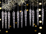 Acrylic Christmas Icicle Ornaments 13cm Hanging Decor V1142-RB1005009531481091