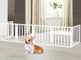 PaWz Wooden Pet Gate Dog Fence Safety White 100 Pack PT1060-6-WH