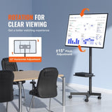 VEVOR Mobile TV Stand, Mobile TV Cart for 23 to 60 inch TVs, Height Adjustable Portable TV Stand V952-LDDSZJKYDLY60F75FV0