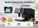 Devanti 20kg/24hr Ice Maker Snowflake Shaved Ice Slushie Maker Black IM-ZB-FLA-20-BK