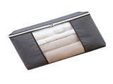 4Pcs Gray Quilt Storage Bag Organizer Large Capacity Breathable House Moving Clothes Packing Bag V1294-YM0703-3117230044311