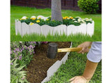 20Pcs Border Fence Walkway Landscape Edging - White V1263-JX-943