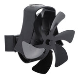 6 Blade Magnet Wall Mount Heat Powered Stove Fan Pipe Fireplace Fan Magnetic Installation for Wood V1294-YM0706-3114230124211