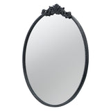 ROUND ORNATE METALLIC WALL MIRROR V742-82189