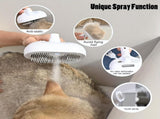 3-in-1 automatic cleaning steam pet brush - anti-static, suitable for long-haired and short-haired V1106-HECW-001