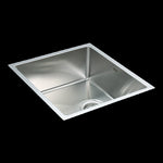 490x440mm Handmade Stainless Steel Undermount / Topmount Kitchen Laundry Sink with Waste V63-770015