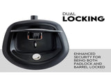 Black Whale Tail T Handle Lock Latch/Compression Lock Trailer Ute Toolbox V379-TLOCKBLK003007