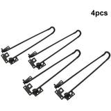 Folding Hairpin Table Legs, Heavy Duty Black Metal Two Rod Support Legs DIY Furniture Accessories V1237-ZY-715-038