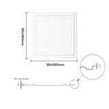 Ceiling Tiles, 16-Pack 20 x 20 in, Drop Ceiling Tiles Premium Polystyrene Sheet, Easy Installation/ V952-THBZPSB16J500WMY3V0