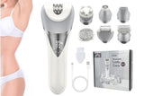 7 in 1 Epilator Hair Removal for Women Face Massage and Body Exfoliator V1263-JX-6615