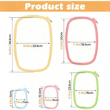 5-Pack Rectangle Embroidery Hoops Set,Abs Plastic Cross Stitch Hoops for Sewing,Needlework and Diy V1369-AZ3-W-17951