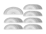 100 Pcs Math Protractors Plastic Protractor 180 Degrees,Protractors Bulk for Classroom, Protractor V1370-AZ4-07865