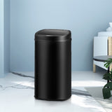 Devanti 58L Motion Sensor Bin Rubbish Automatic Black SB-58L-S06-BK