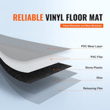 VEVOR Self Adhesive Vinyl Floor Tiles 12 x 12 inch, 50 Tiles 1.5mm Thick Peel & Stick, White Marble V952-ZZYXJDDBDLS5P9FOZV0