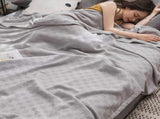 59x39" 100% Cottons Blanket, Soft and Breathable Bed Blanket, Multi-functional Bed Blanket for All V1189-WXFWAL-20260319-00934