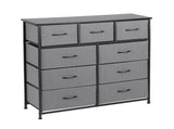 Artiss Chest of 9 Drawers Storage Dresser Tallboy Dark Grey DIY-CDR-9D-DA-GY