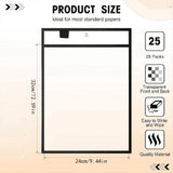 25PCS File Folders 24x32cm Work Note Holder Dry Erase Pockets for Teachers Classroom Organization V1369-AZ3-W-12969