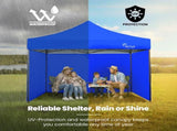 RED TRACK 3x3m Premium Pop Up Gazebo Marquee, Patented Steel Cable Canopy Support System, Wheeled V219-OTDGZWRT33BB
