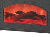 270ml Mist Humidifier Simulated Fireplace Design Power Off Protection Fire Diffuser for Home Black V1294-YM0521-3113230006811