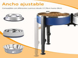 Dog Food Bowl - Metal Food Bowl - Adjustable Dog Food Bowl - Double Food Bowl V1188-ZXY-10152