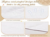 Tutuviw 6 Pcs Bra Liners for Sweat,18x3 Inch 3 Layer Rectangle Cotton Under Breasts Pads for Women V1189-WXFWAL-20260319-00518