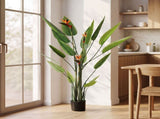 Artiss 150cm Artificial Bird of Paradise Plant with Flowers Realistic Leaves for Home Office Decor AP-TREE-BIRD-FL-150