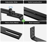 2PCS Adjustable Planter Box Brackets, Brackets for Window Boxes Planters Hanging Flower Box Holders, V1107-118-24475