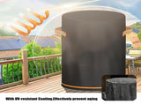 Outdoor Fire Pit Cover Heavy Duty Adjustable Round Outdoor Furniture Protector Fire Column V1192-AZ-W-23663
