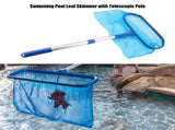 Swimming Pool Leaf Skimmer Mesh Net with Telescopic Pole Pond Tub Effective Cleaning Tool V1294-YM0901-JY09994