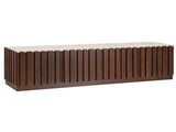 Artiss 180cm TV Unit Entertainment Cabinet Fluted Style Anti-tip Kit Walnut FUR-S-TV180-WD-AB