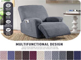 Recliner Covers, Stretch Reclining Chair Covers, Recliner Sofa Slipcovers Stripe Jacquard Recliner V1258-DP02-C-1273