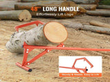 Timberjack, 46.5 in, Heavy Duty Steel Log Roller, Log Lifter with Adjustable Cant Hook, Logging V952-YMQJDSJZDZXTMNCF6V0