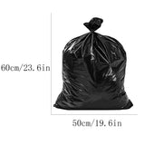 Heavy Duty Trash Bags,10 Gallon 100 Count Large Black Garbage Bags, 19.7 x 23.6 Inch Flat Top V1192-AZ-W-24153
