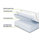 King Single 30cm Green Tea Memory Foam Mattress Cooling Comfort with CertiPUR-US Certified Foam V63-826491