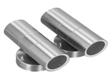 2Pcs GU10 Stainless Steel Outdoor Wall Sconce Waterproof LED Cylinder Up Down Wall Light for Yard V1294-YM0715-3119210323211