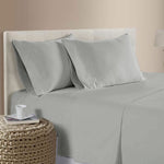 400TC Bamboo Cotton Sheet Set Silver Queen V442-ATX-SHEETS-400TCBAMBOO-SILVER-QS