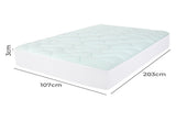 Dreamz Mattress Topper Pillowtop Cover King Single MP1015-KS-AU